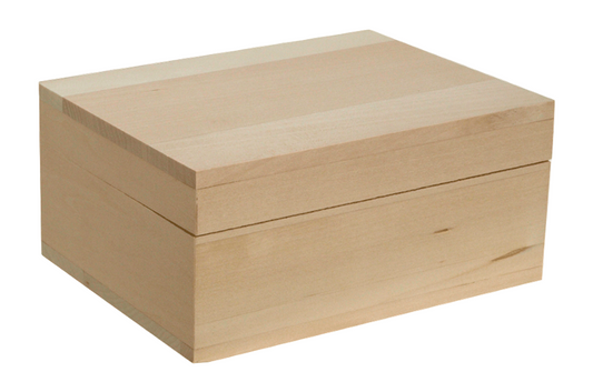 Houten geboortekistje